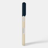 navy blue sailboat & Monogram Beige Coastal home Case-Mate iPhone Case (Achterkant / Rechts)
