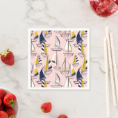 Navy Blue Sailboat Party Servet (Insitu)