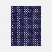 Navy Blue Sailships en Anchors Pattern Fleece Deken (Voorkant)