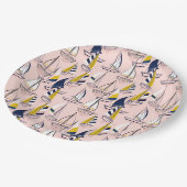 Navy Blue Sailships Papieren Bordje (Gekanteld)