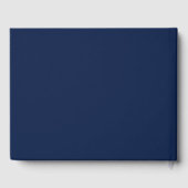 Navy Blue School Afstuderen Autograph 2025 Custom Gastenboek (Achterkant)