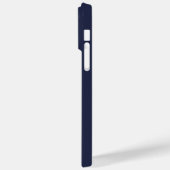 Navy Blue Script - Gepersonaliseerd monogram en na Case-Mate iPhone Case (Achterkant / Links)