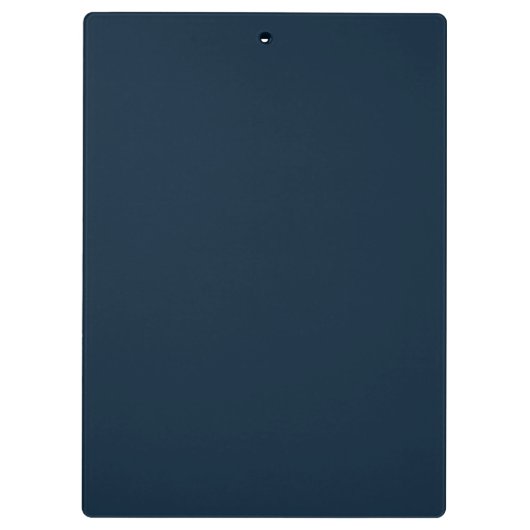 Navy Blue Script | Stijlvol Monogram Modern Klembord (Achterkant)