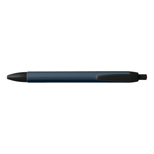 Navy Blue Script | Stijlvol Monogram Modern Zwarte Inkt Pen (Achterkant)