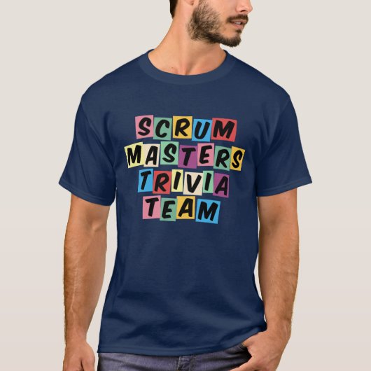 Navy Blue Scrum Masters Shirt (Voorkant)