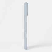 Navy Blue Shadow Monogram patroon met naam iPhone Hoesje (Rechterkant)