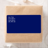 Navy Blue Shipping Label (Insitu)