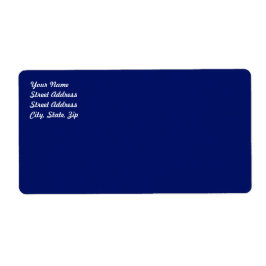 Navy Blue Shipping Label