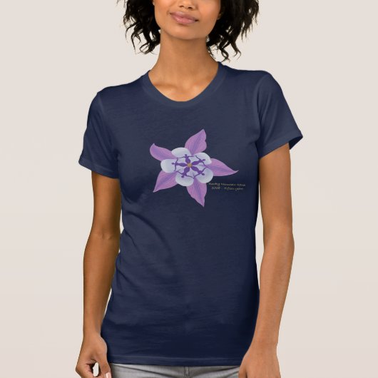 Navy Blue-shirt T-shirt (Voorkant)