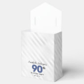 Navy Blue Silver Balloon Glitter Favor Birthday Bedankdoosjes (Geopend)