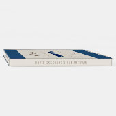 Navy Blue & Silver Bar Mitzvah Gastenboek (Rug)