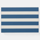 Navy Blue & Silver Bar Mitzvah Gastenboek (Achterkant)