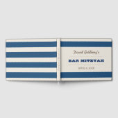 Navy Blue & Silver Bar Mitzvah Gastenboek (Volledig)