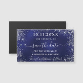 Navy blue Silver bruiloft met uitzondering van de  (Voorkant / Achterkant)