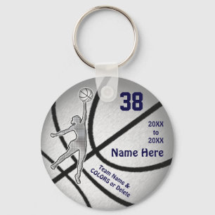 Navy Blue Silver CHEAP GIRLS, Basketball Goodies Sleutelhanger