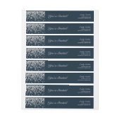 Navy Blue Silver Diamond Confetti (Vel)