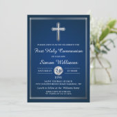 Navy Blue Silver, eerste uitnodiging voor de Heili (Staand voorkant)