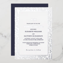 Navy blue | Silver Elegant Luxury Wedding