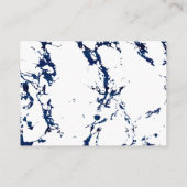 Navy Blue, Silver en White - Ontvangst Informatiekaartje (Achterkant)