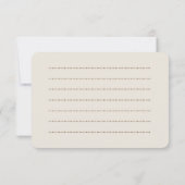 Navy Blue & Silver Note Kaart Notitiekaartje (Achterkant)