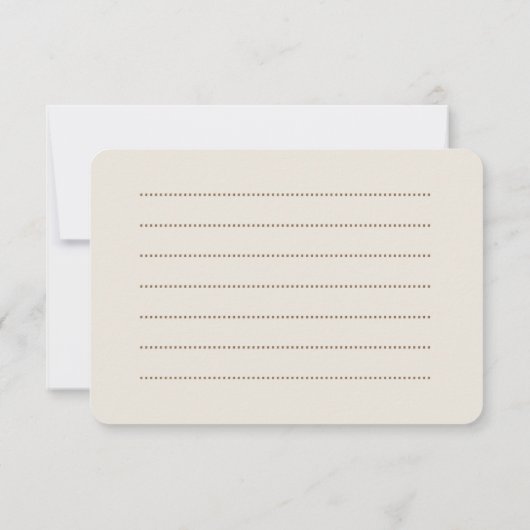 Navy Blue & Silver Note Kaart Notitiekaartje (Achterkant)