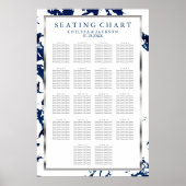 Navy Blue, Silver & White - 18 Zitkuur Poster (Voorkant)