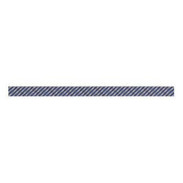 Navy Blue, Silver & White Stripes | Kerstmis Grosgrain Lint