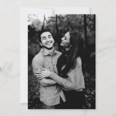 Navy Blue Simple Elegant Formal Wedding Invitation Kaart (Achterkant)