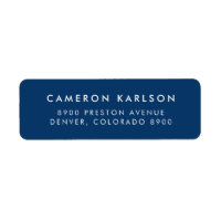 Navy Blue Simple San Serif Typografie