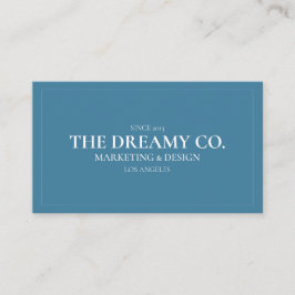 Navy Blue  Simple Visitekaartje