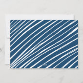 Navy Blue Simply Joyful Foto Feestdagenkaart (Achterkant)