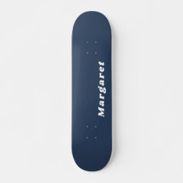 Navy Blue Skateboard met Jouw naam in stijl