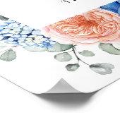 Navy Blue Slate Dusty Blush Cards & Gifts Poster (Hoek)