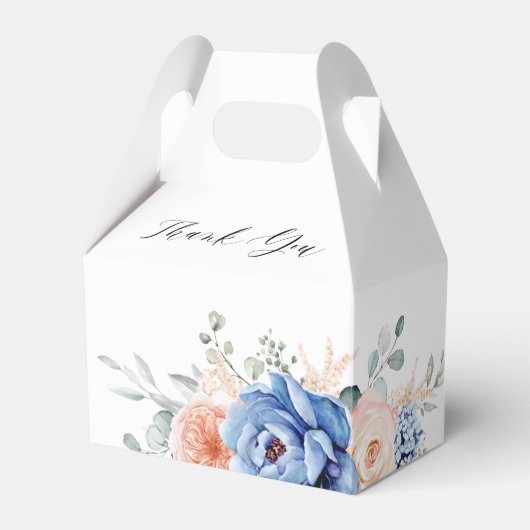 Navy Blue Slate Dusty Blush Pink Vrijgezellenfeest Bedankdoosjes (Voorkant Zijde)