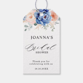 Navy Blue Slate Dusty Blush Pink Vrijgezellenfeest Cadeaulabel