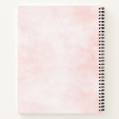 Navy Blue Slate Dusty Blush Pink Vrijgezellenfeest Notitieboek (Achterkant)