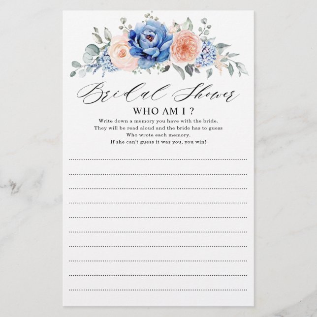 Navy Blue Slate Dusty Blush wie ik ben (Voorkant)