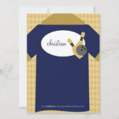 Navy Blue sluit zich aan bij het team Bowling Birt Kaart (Achterkant)