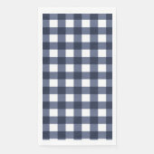 Navy Blue Small Classic Gingham Check Pset Servet (Voorkant)