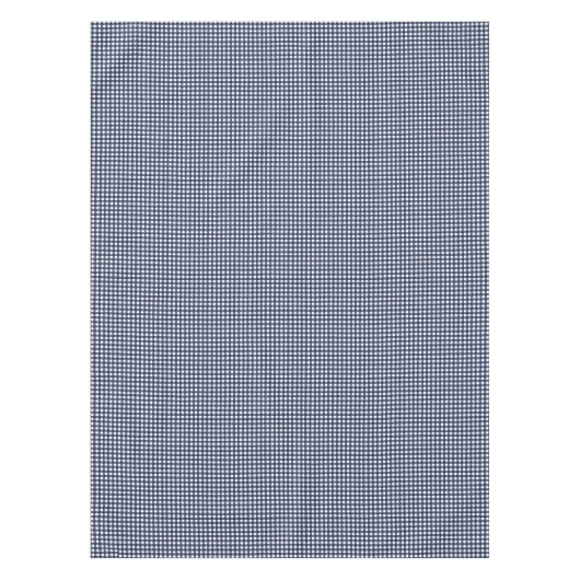 Navy Blue Small Classic Gingham Check Pset Tafelkleed (Voorkant)