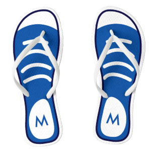 Navy Blue Sneaker Schoenen Cool Funny Look Monogra Teenslippers