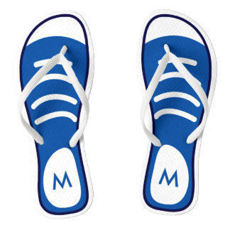 Navy Blue Sneaker Schoenen Cool Funny Look Monogra Teenslippers