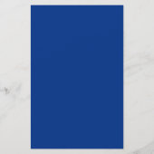 Navy Blue Solid Affordable Wedding Menu Sjabloon (Achterkant)