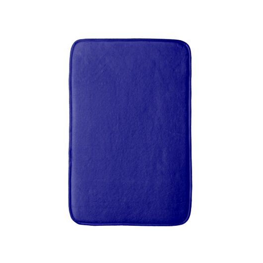 Navy Blue Solid Color Badmat (Voorkant Verticaal)