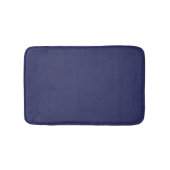 Navy Blue Solid Color Bath Mat (Voorkant)