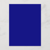 Navy Blue Solid Color Briefkaart (Voorkant)