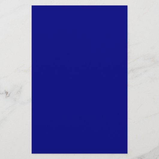 Navy Blue Solid Color Briefpapier (Voorkant)