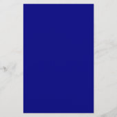 Navy Blue Solid Color Briefpapier (Achterkant)