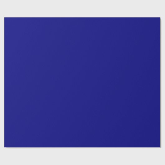 Navy Blue Solid Color Cadeaupapier (Vlak)