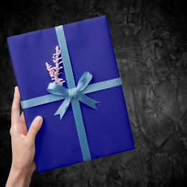 Navy Blue Solid Color Cadeaupapier